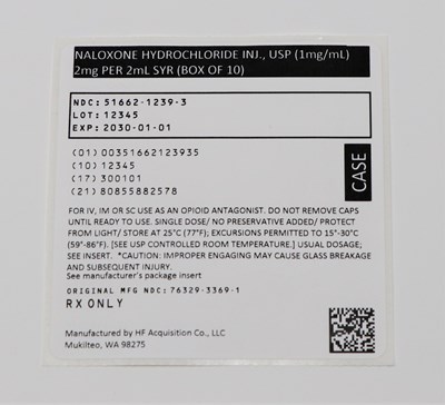 51662123935 Naloxone Case Label